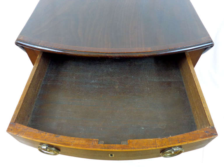 Brass 19th Century English Mahogany Pembroke Table