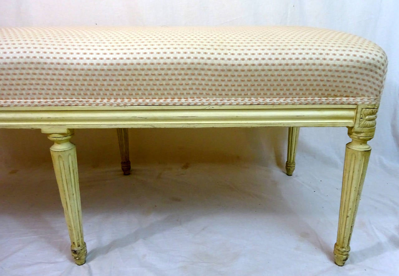 20th Century Louis XVI Style Bench In Excellent Condition In Dallas, TX