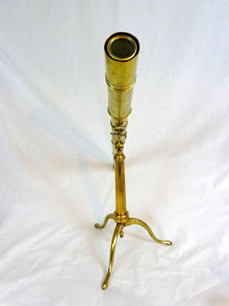 19th Century Brass Telescope by E.O. Tindall & Sons In Good Condition For Sale In Dallas, TX