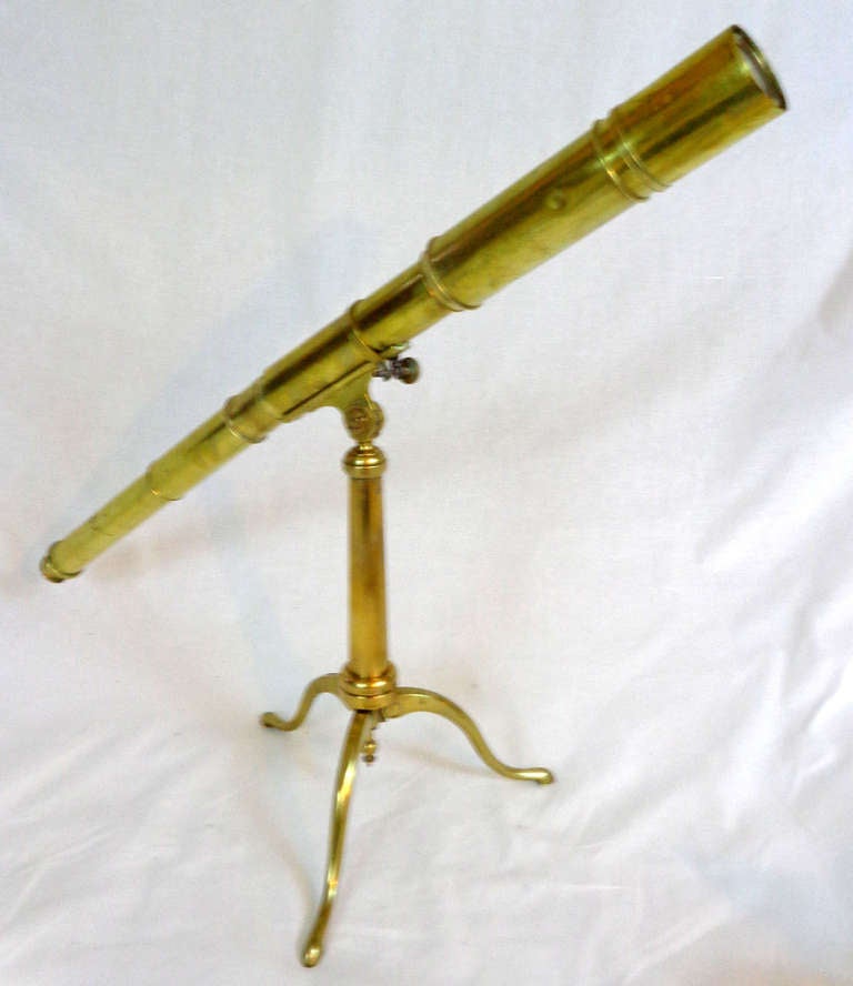 19th Century Brass Telescope by E.O. Tindall and Sons For Sale at 1stdibs
