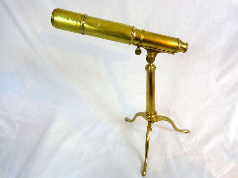 19th Century Brass Telescope by E.O. Tindall & Sons For Sale 4