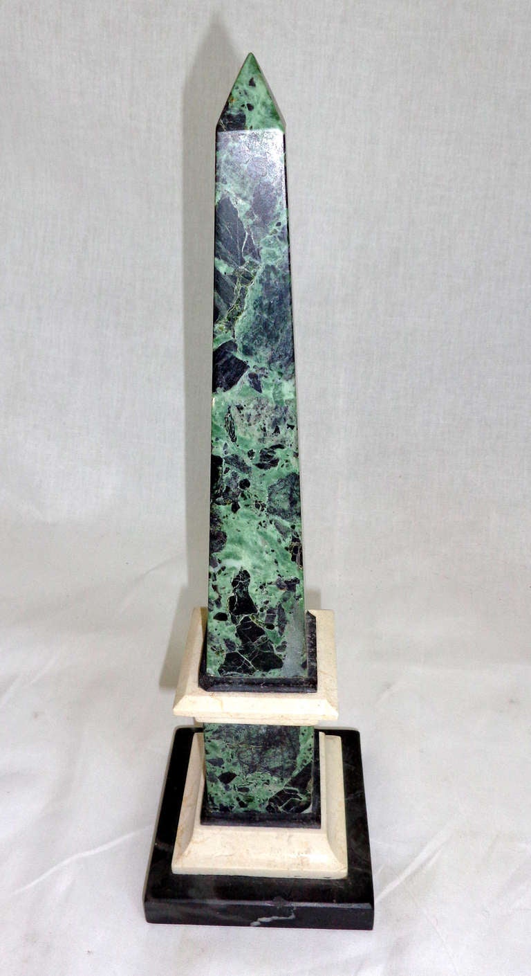 Pair of Marble Obelisks