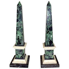 Pair of Marble Obelisks