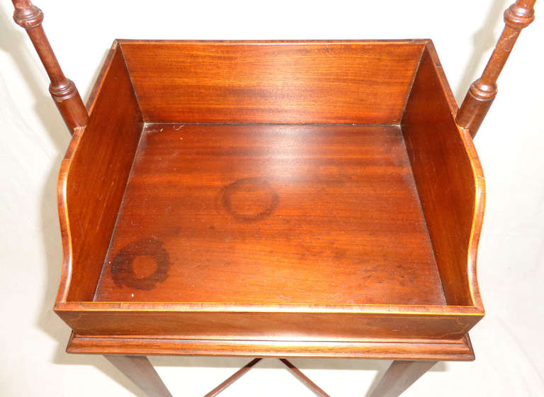 19th Century 19th c. English Regency Mahogany Tray Table