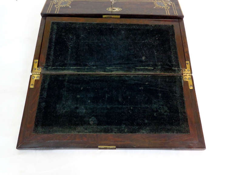 English Writer's Box inlaid with Mother-of-Pearl For Sale