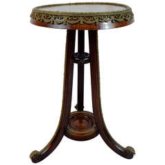 19th Century French Occasional Table of Burl Walnut