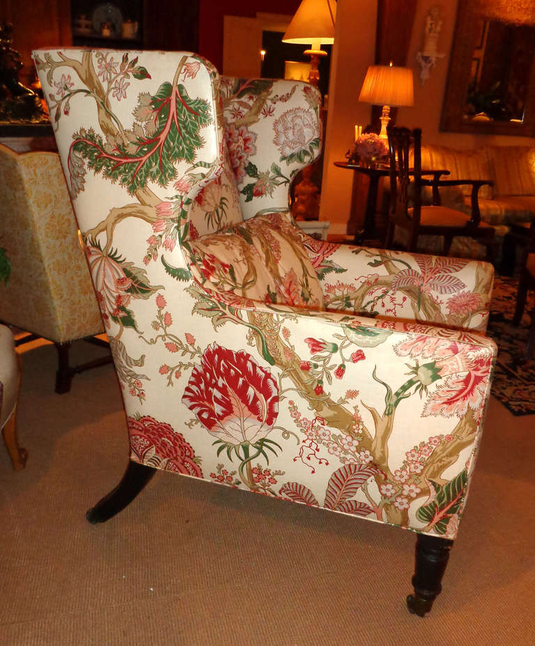 19th Century English Wingback Chair For Sale 3