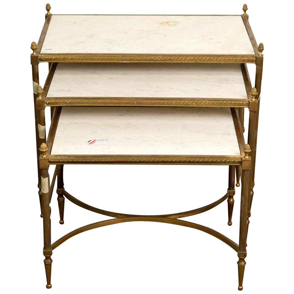 19th Century Napoleon III Style Nesting Tables For Sale