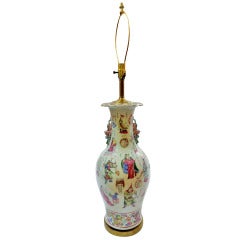 19th C. Chinese Porcelain Vase Now As A Lamp