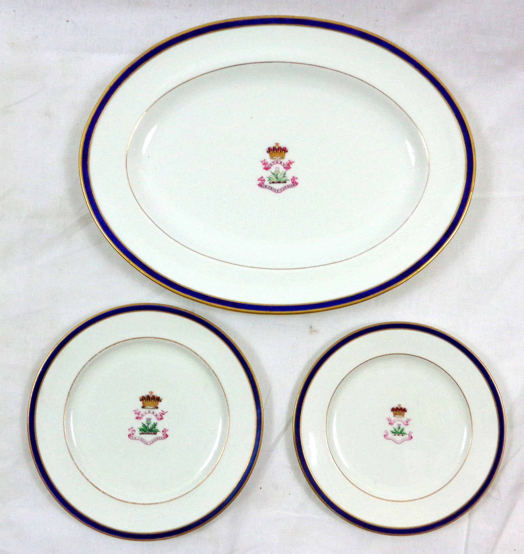 Set of 9, 19th Century Porcelain Dishes by Wedgwood, Copeland