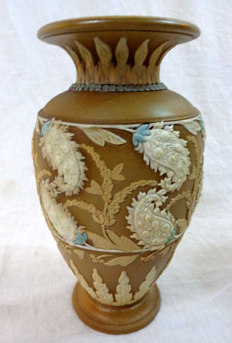 Pair of ceramic vases made by Royal Doulton of England.