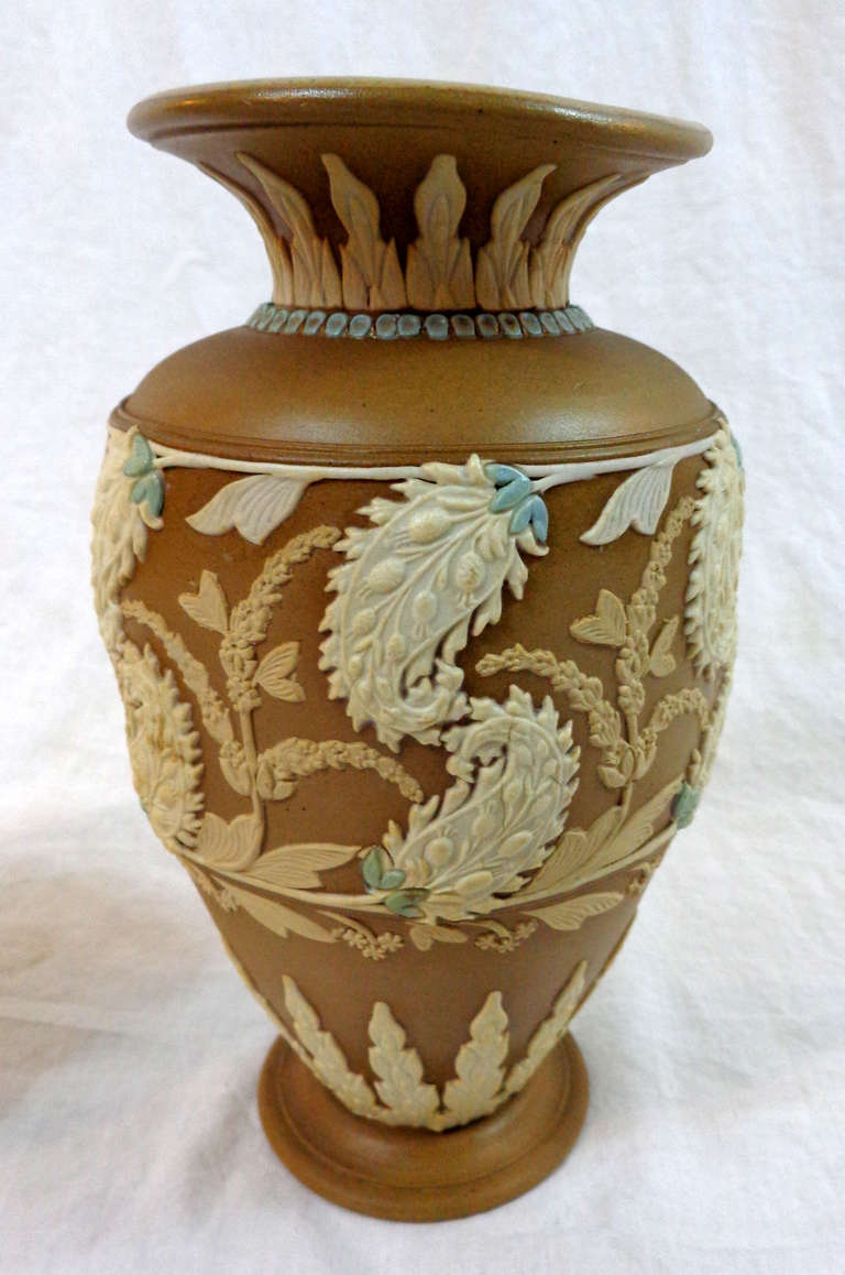 Pair of 19th Century Ceramic Vases by Royal Doulton 3