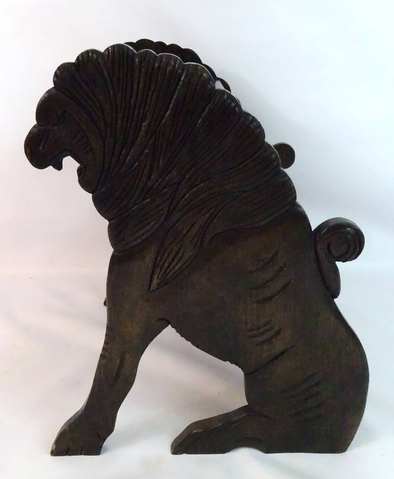 Early 20th Century Lion-Form Step Ladder 3