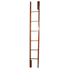Antique Folding Library Ladder