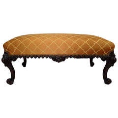 Antique Late 19th/Early 20th c. Chippendale Bench
