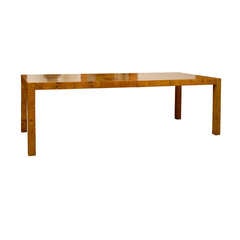 Gorgeous Olive Wood Dining/Conference Table in the Style of Milo Baughman 11