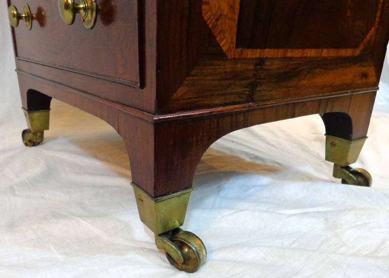Early 19th Century Exceptional Figured Rosewood Davenport 5