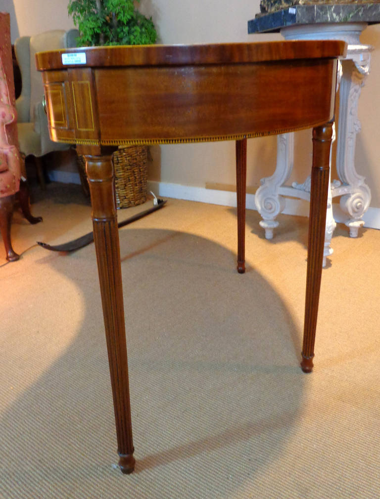Late 18th Century Sheraton Style, Kidney-Shaped Desk 2