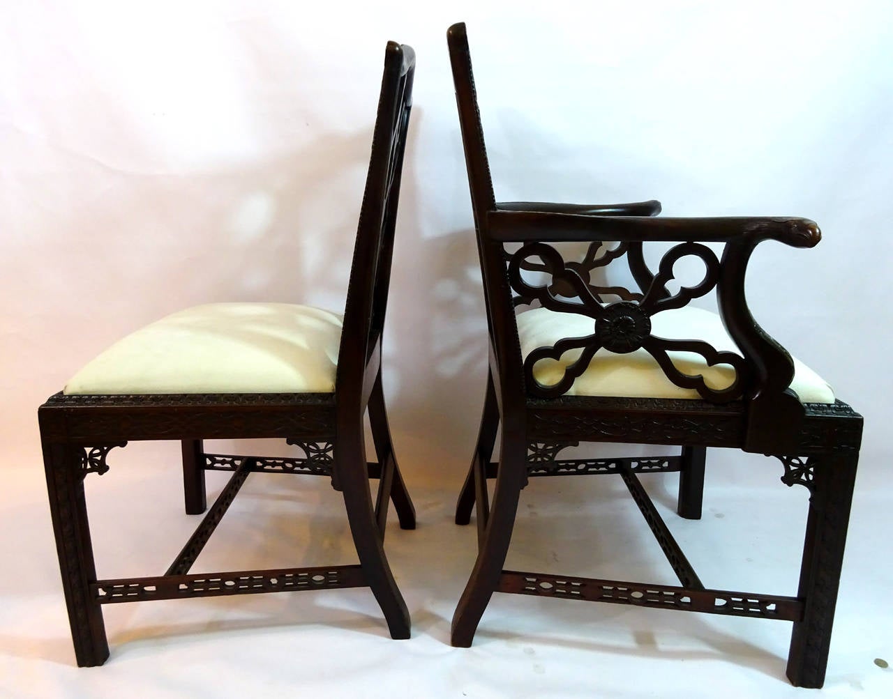 Set of Eight 19th Century English Mahogany Dining Chairs 6