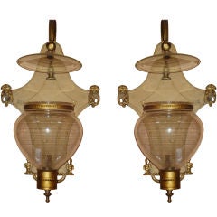Pair of Italian Tole Wall Sconce
