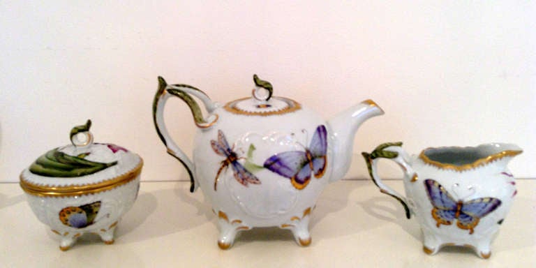Hungarian Hand-painted Tea Set by Anna Weatherley