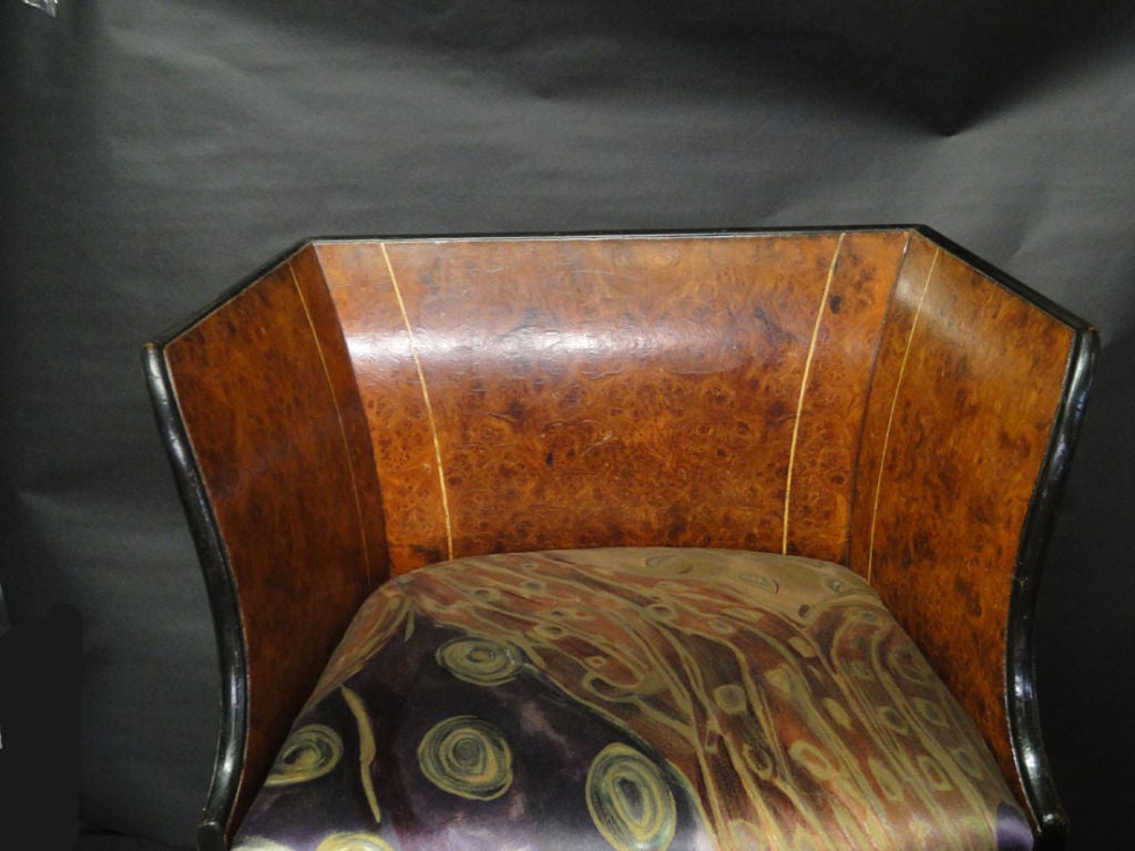 French Art Deco Box Chair