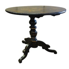 Antique English Tilt-Top Chinoiserie Table