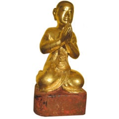 Burmese  Kneeling Monk