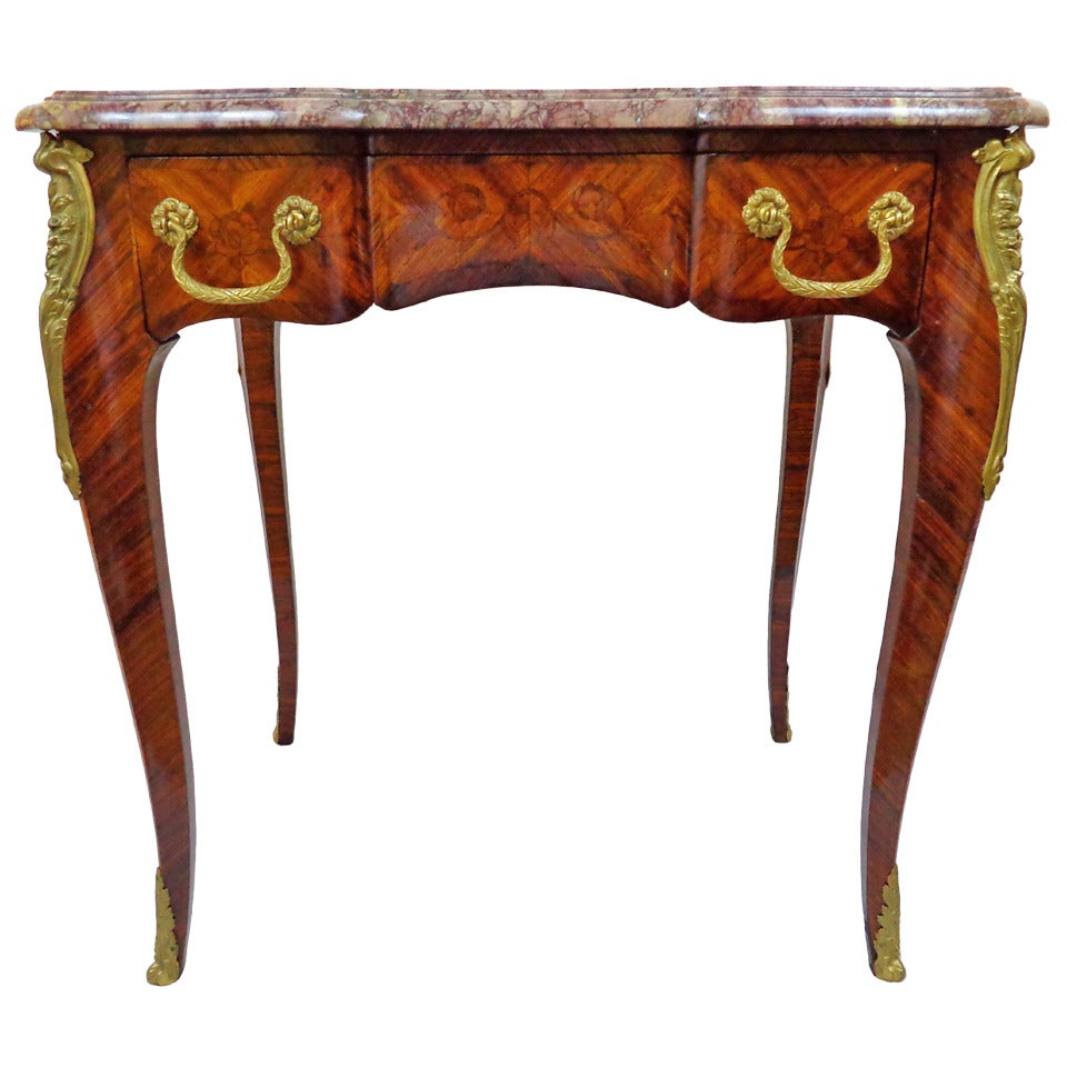 19th c. Louis XV Style Writing Table For Sale