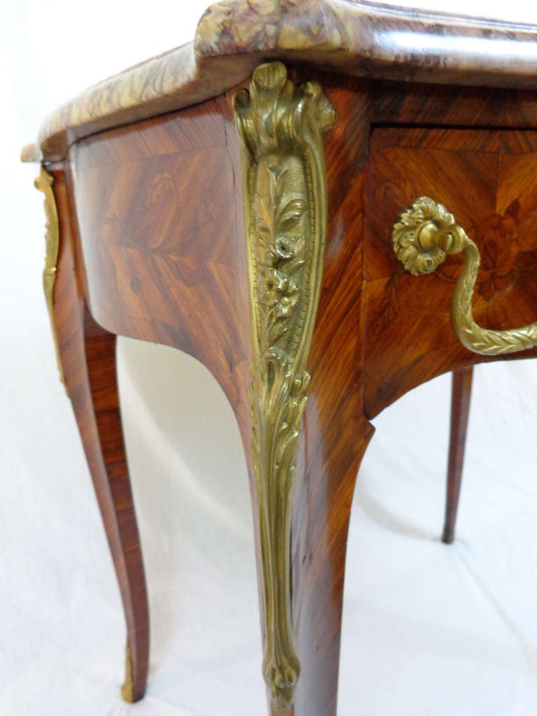 19th c. Louis XV Style Writing Table In Excellent Condition For Sale In Dallas, TX