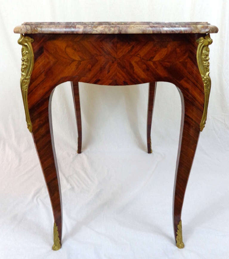 19th c. Louis XV Style Writing Table For Sale 1