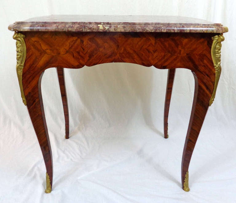 19th c. Louis XV Style Writing Table For Sale 2