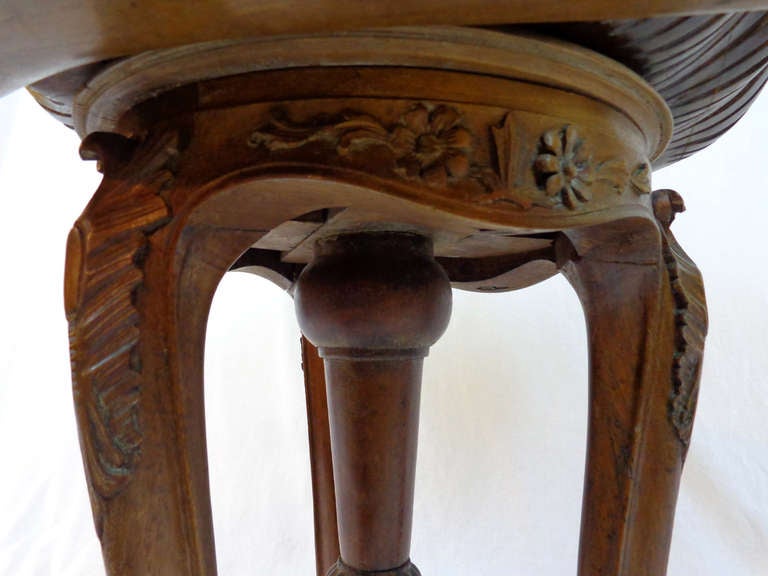 Italian 19th c. Carved Wood Grotto Chair