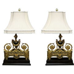 French Chenets Now As Lamps