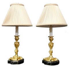 Louis XV Style Gilt Bronze Lamps