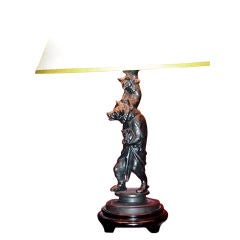 Dark  Bronze Anthropomorphic Lamp