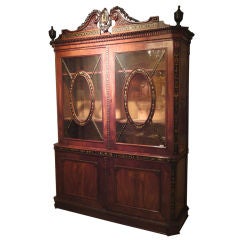 Antique Rare Dutch/Baltic Display Cabinet