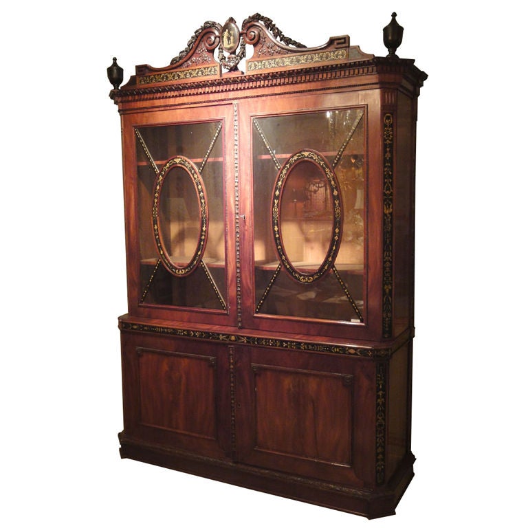 Rare Dutch/Baltic Display Cabinet