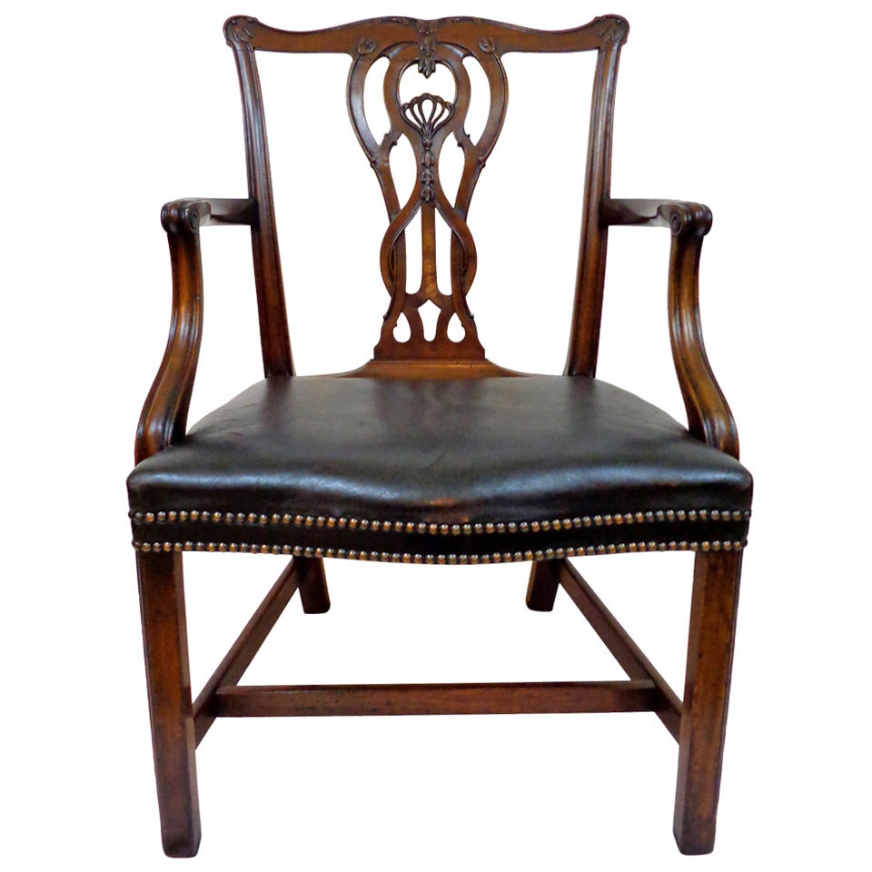 18th c. Chippendale Style Armchair