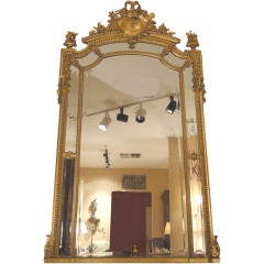 Large Scale Antique Gold Leafed Mirror