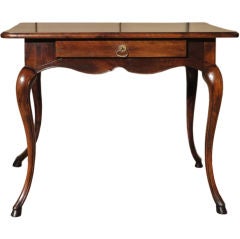 French Side Table with Hoof Feet Antique French Side Table with Hoof Feet