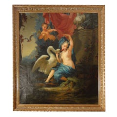 18th c. Painting "Leda & the Swan"