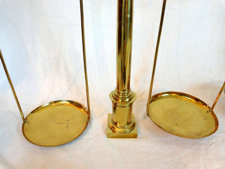 19th Century Two 19th C. Sets Of Brass Scales For Sale