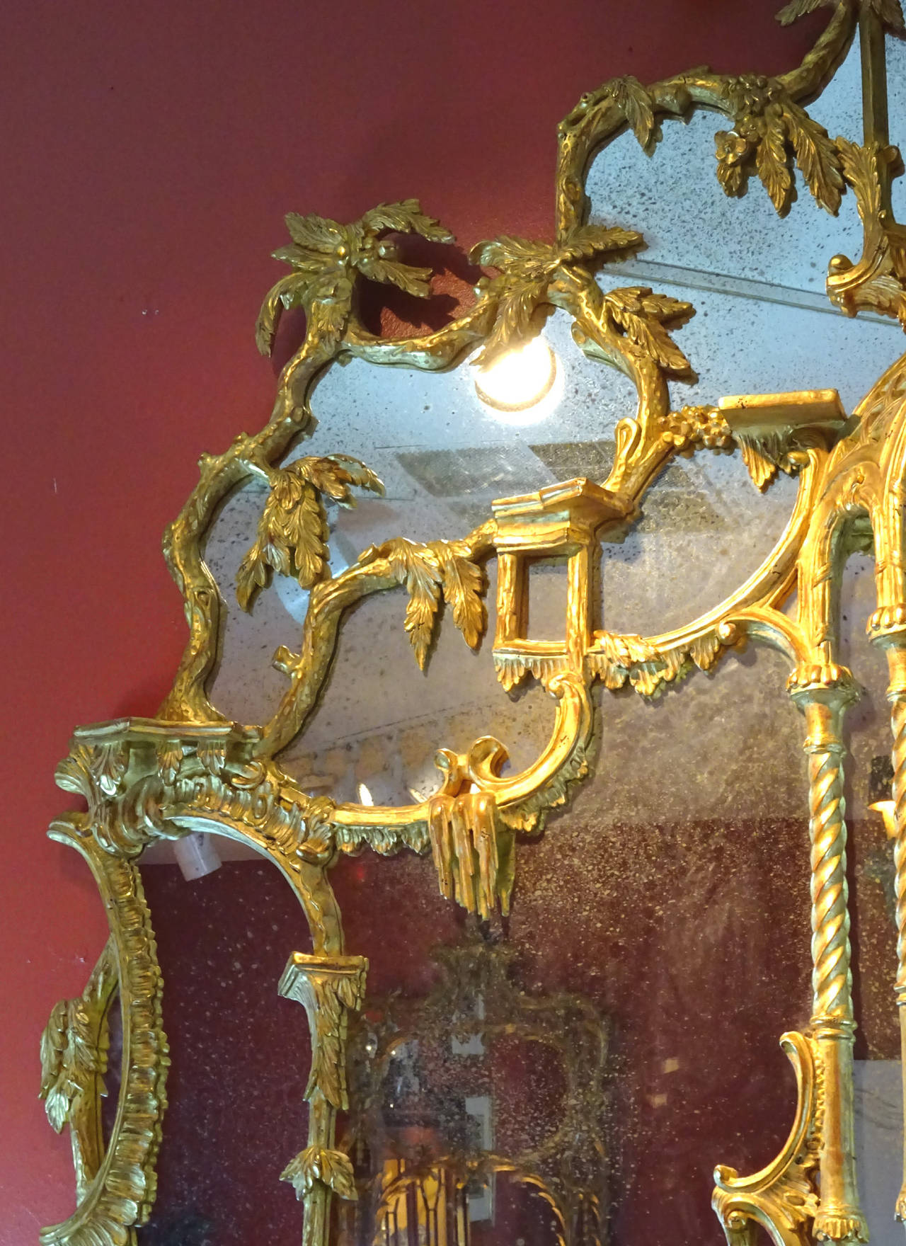 Chinoiserie Style Gilt Mirror inspired by the Doris Duke Collection 1