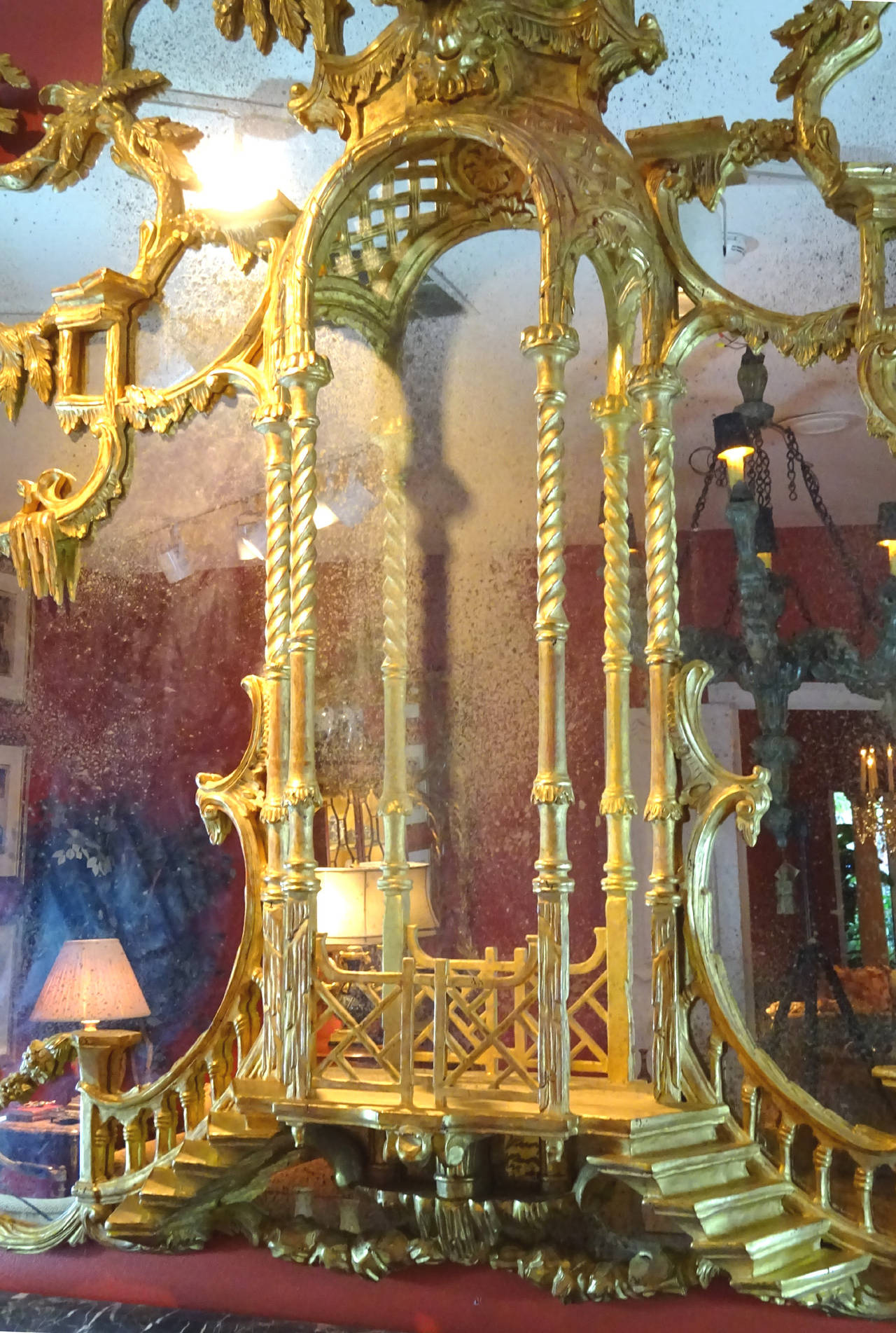 Chinoiserie Style Gilt Mirror inspired by the Doris Duke Collection 3