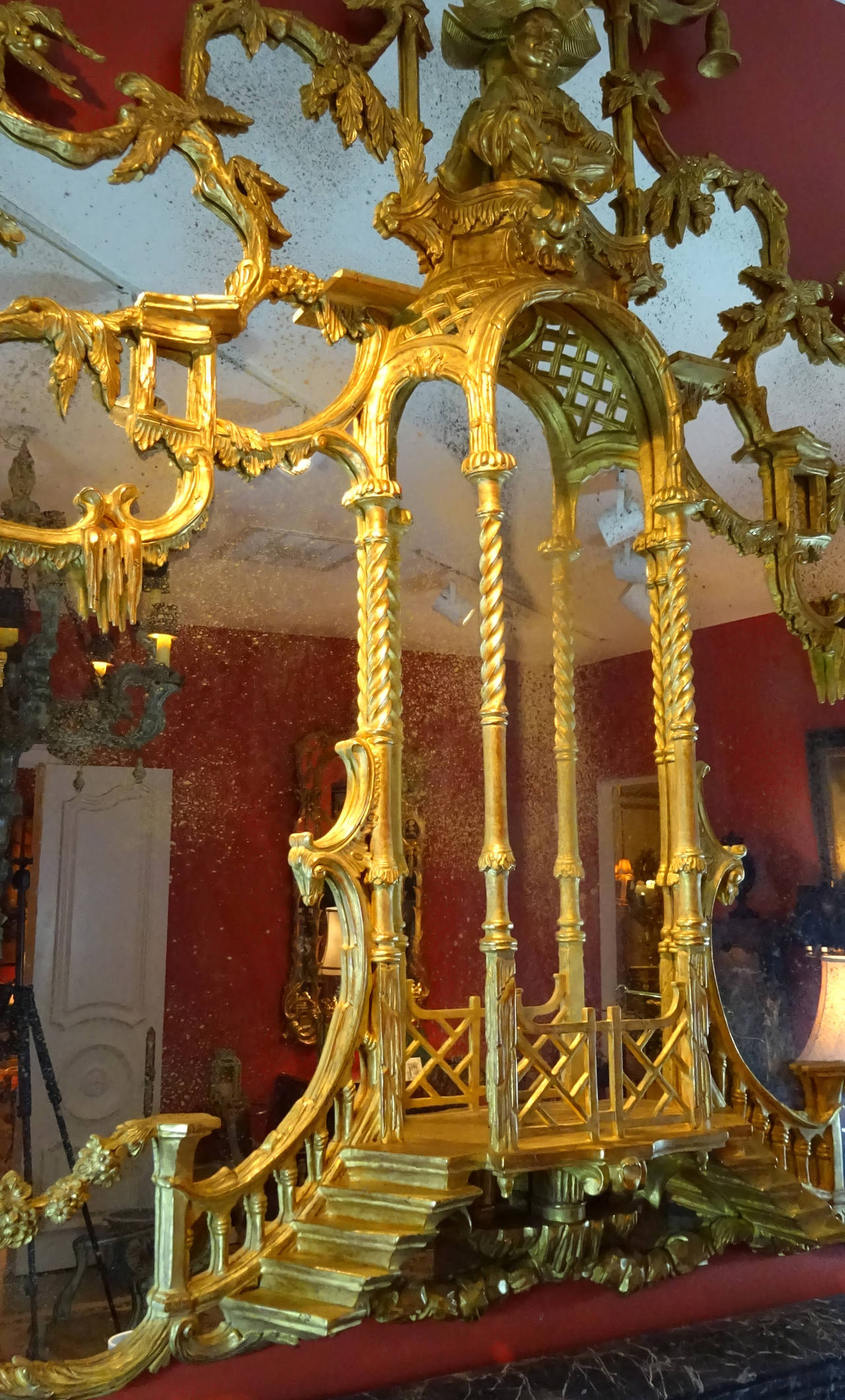 Chinoiserie Style Gilt Mirror inspired by the Doris Duke Collection 4