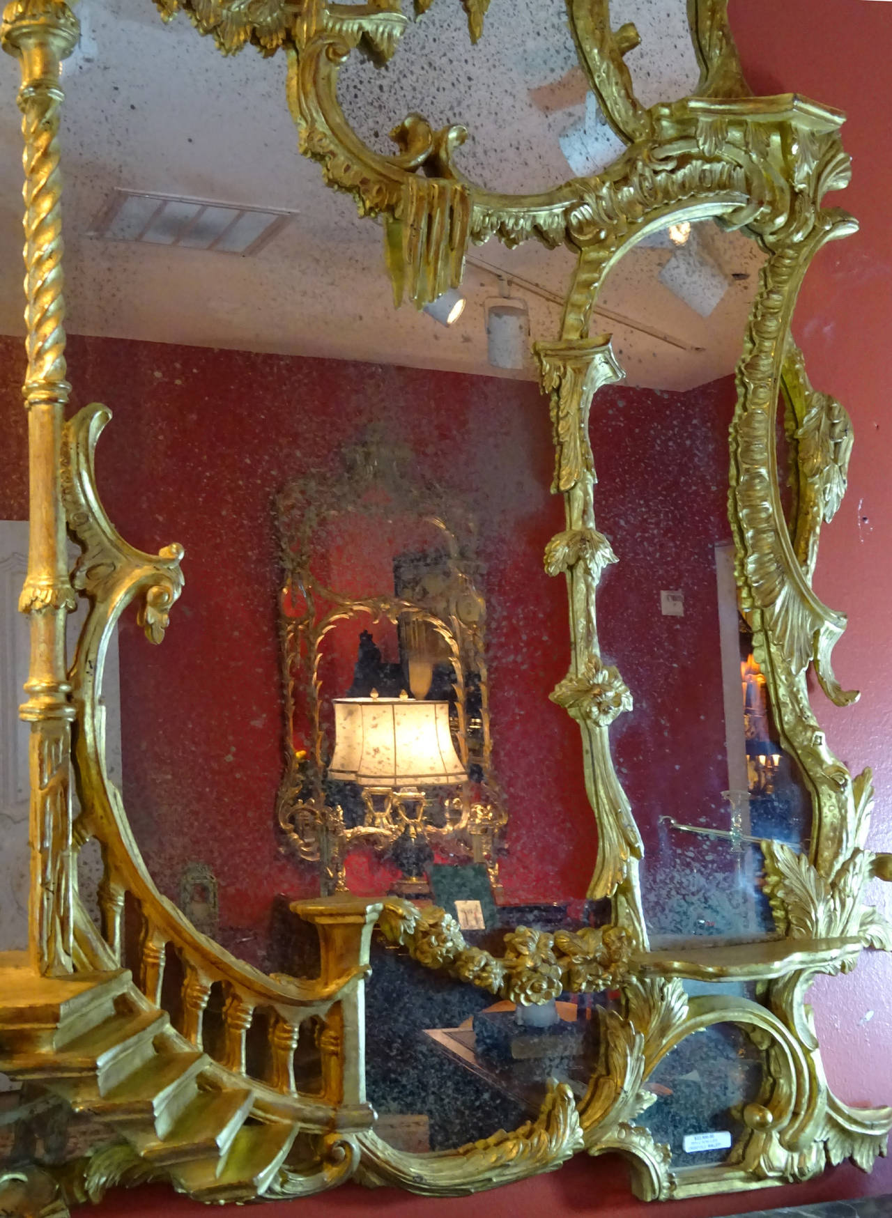 Chinoiserie Style Gilt Mirror inspired by the Doris Duke Collection 6