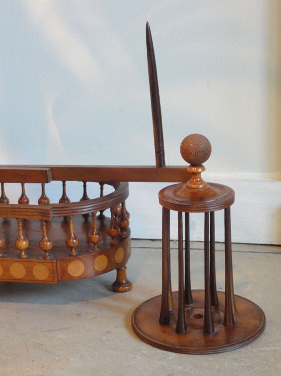 French Beautiful & Unusual Late 19th c. Yarn Winding Spindle