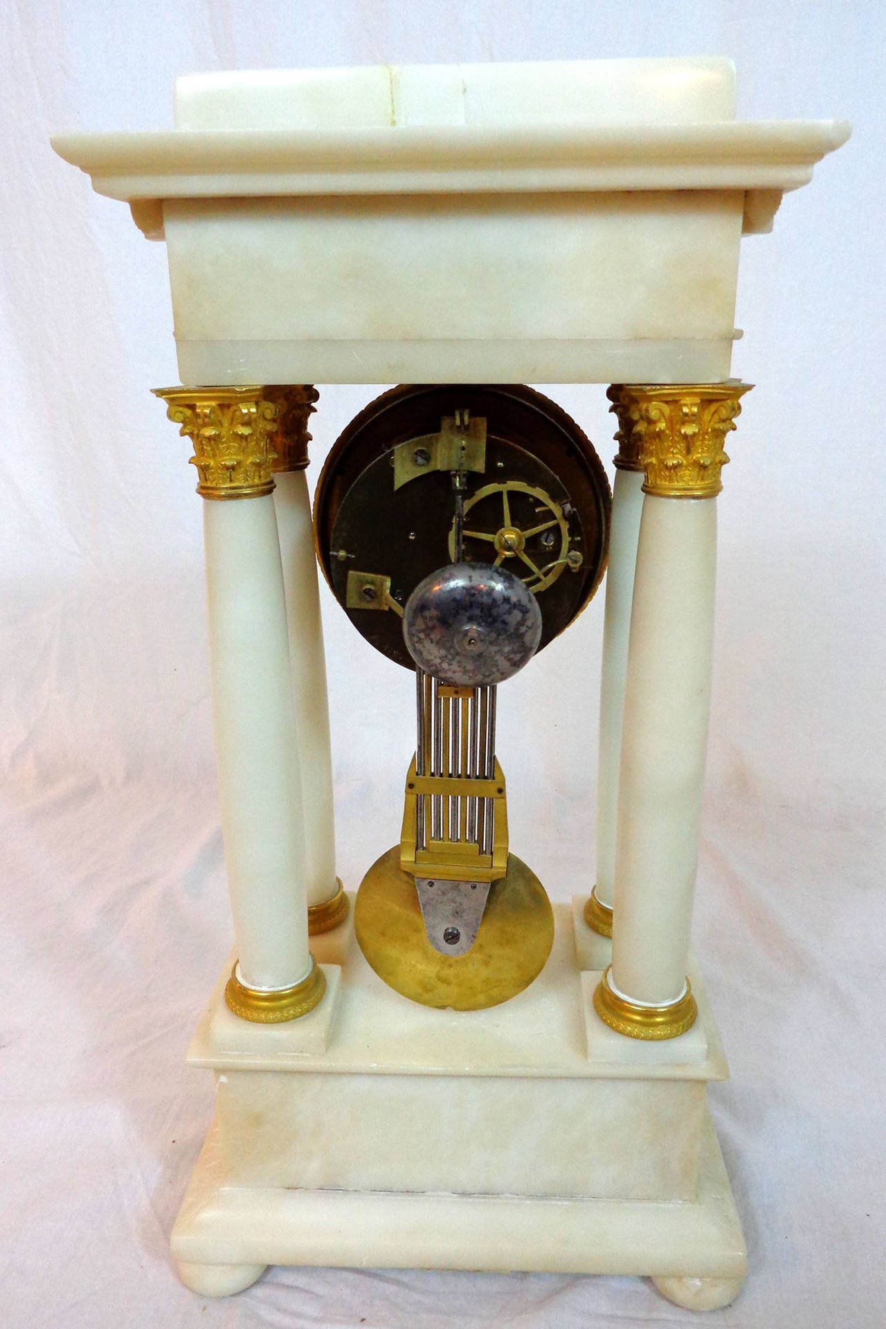 19th Century French Temple Clock For Sale 3