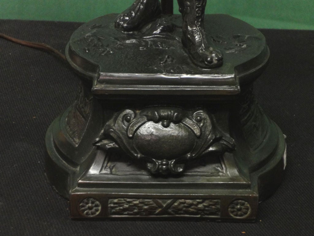 A Pair of Late 19th Century Sculptures as Lamps 6
